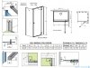 Radaway Essenza Kdj Brushed Nickel kabina 80x90cm prawa szczotkowany nikiel 1385043-91-01R/1384050-01-01